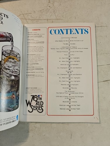 1979 World Series Program - Pirates vs. Orioles. Major League Baseball MLB - Picture 8 of 8