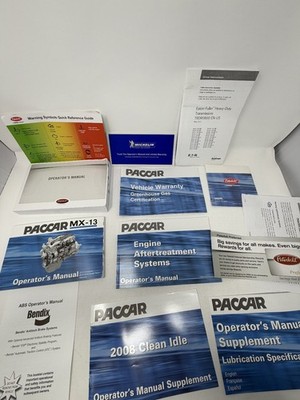 Peterbilt 579 567 PACCAR Operator Manuals 2008-2013