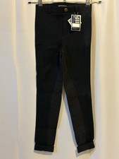 Riders Supeseat childrens jodhpurs breeches black full seat riding 22