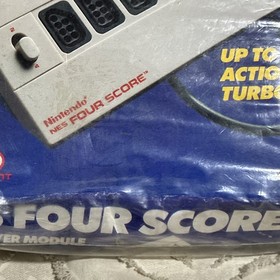 Official Nintendo Entertainment System NES Four Score Gray New Sealed 4 DMG BOX
