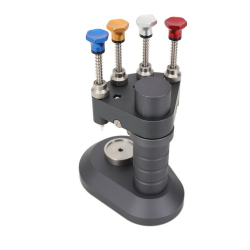 Pressa manuale orologio alta precisione 4 pin kit orologiaio strumento di impostazione riparazione - Foto 3 di 15