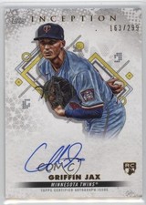 2022 Topps Inception Base Rookie and Emerging Stars /299 Griffin Jax Auto 08mg