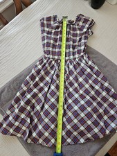 GIRLS LANDS END PLAID DRESS SIZE 10