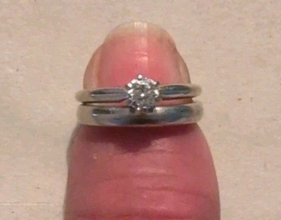 Used Wedding Band Set Size  5.75