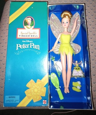 1998 Mattel Disney Peter Pan Special Sparkles Tinker Bell Doll