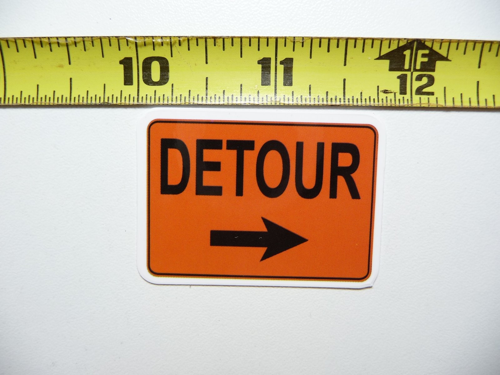 DETOUR ARROW STICKER DECAL FUN FUNNY SCRAPBOOKING NOVELTY