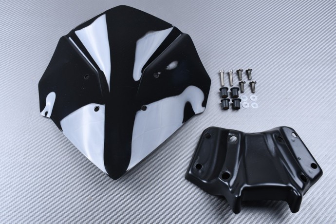 Bulle en polycarbonate Yamaha MT-125 anti-vibration et pare-brise