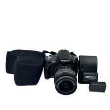 Sony DSLR-A330 Brown 10.2MP DSLR w/ DT 18-55mm Lens 3 Batteries Charger Case