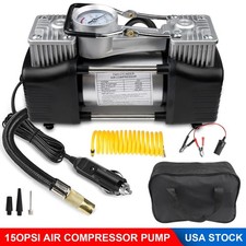 Heavy Duty Portable Air Compressor Car Tire Inflator Electric Pump Auto 12v Us Heavy Duty Portable Air Compressor Car Tire Inflator Electric Pump Auto 12v Us