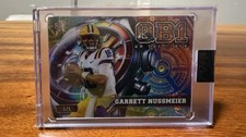 Wild Card QB1 On The Clock Garrett Nussmeier 1/1 Football Trading Card