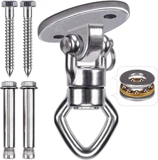 Swing Hanger with Bearing Swivel 800LB Capacity Stainless Steel Ceiling Mount Br