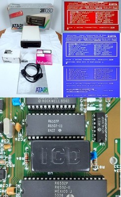 Atari ICD US Doubler 1050 Disk Drive W/Box And Extras Reads, Writes & Formats