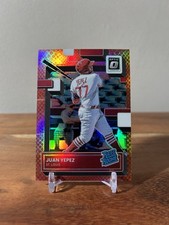 2022 Panini Donruss Optic #69 JUAN YEPEZ Rated Rookie Red Dragon Prizm /99 RC