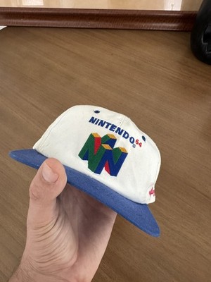 Vtg RARE Nintendo 64 Hat Snapback Super Mario N64 Kelloggs Promo Cap 1990s