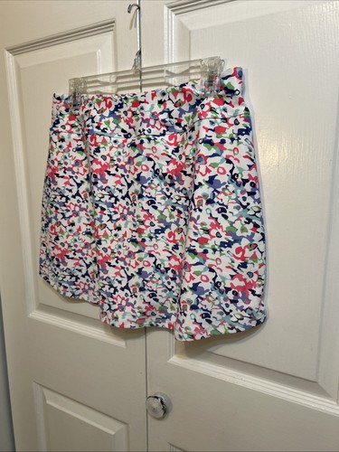 NWT LouKeith SkortTennis Pickleball Golf Skirt Size L Large Multicolor Print - Picture 9 of 11