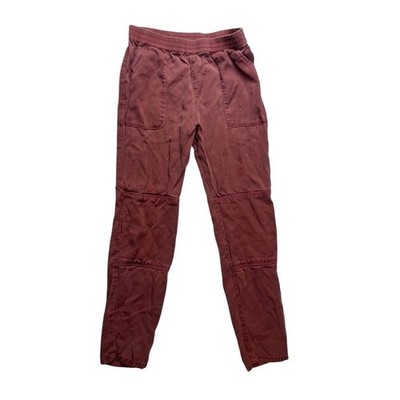Finding Foxtale Jogger Pants Kids Size 12 Maroon  Lyocell Utility Boho