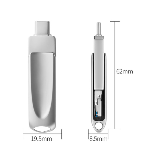 USB Flash Drive Memory Stick for iPhone iPad External Storage 4 in1 USB 3.0 2TB - Afbeelding 7 van 10