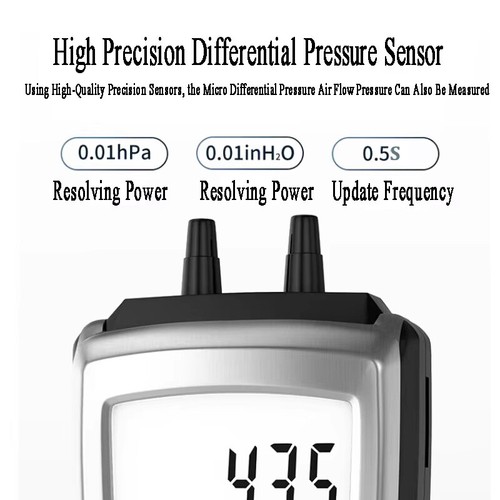Manómetro medidor diferencial digital automático Testo 510 medidor de presión de aire 0-100hPa - Imagen 5 de 7