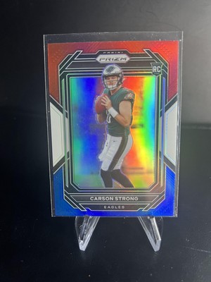 2022 Panini Prizm #307 Carson Strong Red White and Blue Rookie