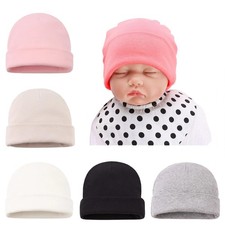 Cotton Baby Girl Hat Preemie Boys Beanie Newborn Hospital Hats Winter Infant ...