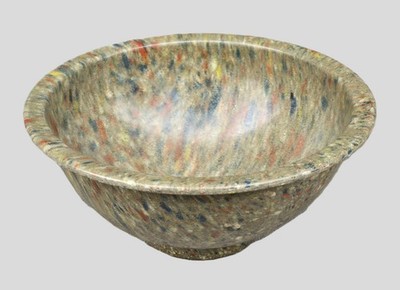Vintage Texas Ware Confetti Mixing Bowl 111 Olive Green Melamine Speckled 8.5''