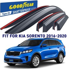 Side Window Deflectors Rain Guards for 2016-2020 Kia Sorento SHATTERPROOF