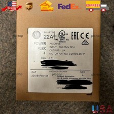 New Allen Bradley 22A-B1P5N104 PowerFlex 4 240V 3P 1HP AC Drive US Free Tax