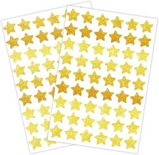 1620 Holographic Foil Small Gold Star Stickers for Kids Reward, Behavior Chart,