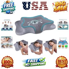 Cervical Neck Pillow for Pain Relief Sleeping, Memory Foam Pillows, Ergonomic...