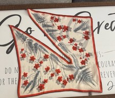 Wing Tip By Vera 100 Silk Vintage Scarf