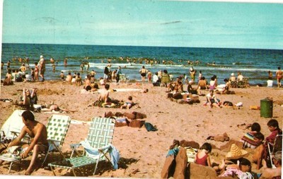 Vintage Cavendish Beach in Prince Edward Island, Canada.  Postcard