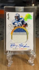 2025 Reclaim Customs BARRY SANDERS #1/1 GAME-WORN Patch On-Card Auto Autograph