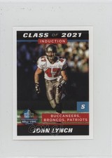 2021 NFL Sticker & Card Collection Stickers Hall of Fame Class John Lynch 0kz8