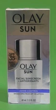Olay Sun Shine Control Facial Sunscreen Lotion SPF35 91795109 1.3 Fl oz New Read