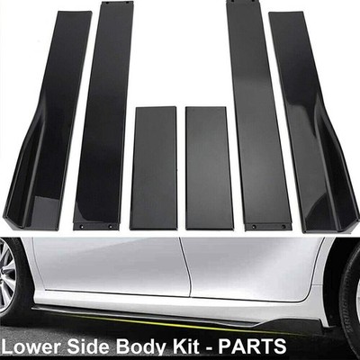 For Acura Integra 2023-2024 Glossy Side Skirts Extension Splitter Spoiler Panel