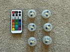 New Set 6 Light Remote Control Controlled Lights Waterproof Bath Child Ambiance