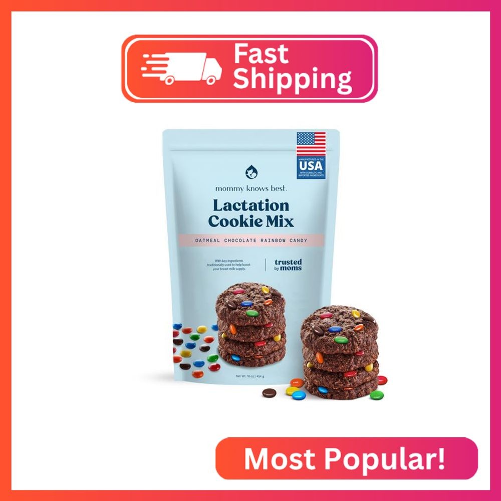 Lactation Cookies Mix - Oatmeal Breastfeeding Cookie Supplement Support for Brea