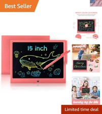 LCD Writing Tablet for Kids, 15 Inch Colorful Drawing Doodle Board, Learning ...