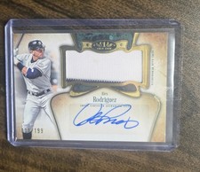 2026 Topps Tier One Alex Rodriguez 90/ 199 Auto Jumbo Relic Jersey Card Yankees 