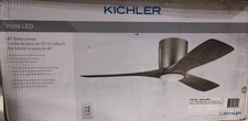 KICHLER Volos 48 in. Integrated LED Indoor MATTE WHITE Flush Mount Ceiling Fan