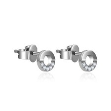 G23 Titanium Earrings for Sensitive Ears, Titanium Stud Earrings for Women, Circ