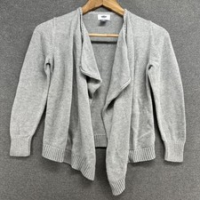 Old Navy Cardigan Girls Size 8 Grey 100 Cotton Open Front Fall 2015