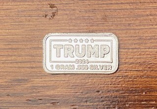 Trump 2024 1 Gram Silver Bar .999 Fine #3143 Flag on Obverse Side