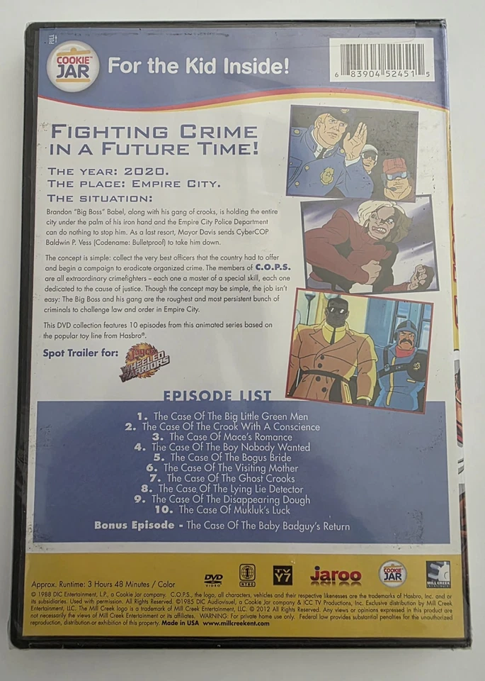 DVD Cops Cartoon 10 Episodes Volume 2 The Best of C.O.P.S. Sealed Foto 2 de 2