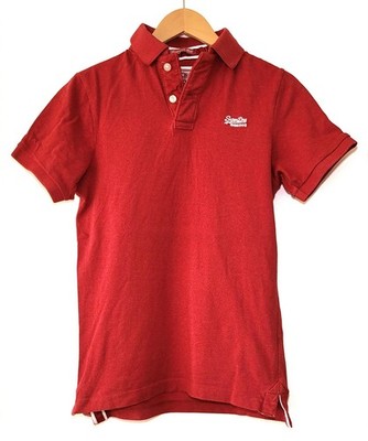 Superdry Poloshirt Polohemd Rot Herren Größe S 