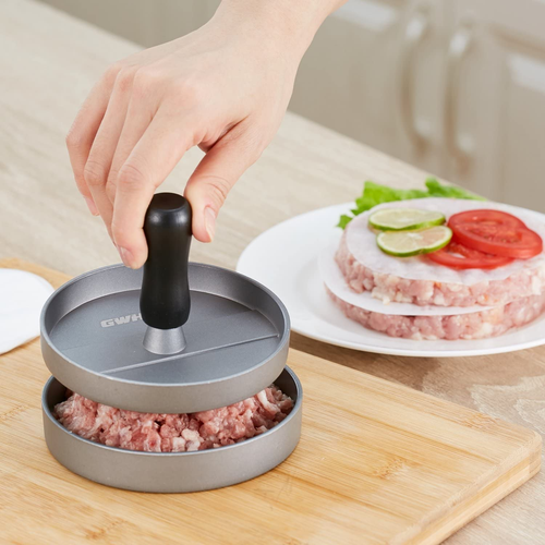 GWHOLE Burger Press with 100PCS Wax Papers Set Non-Stick Patty Maker Hamburge... - Picture 4 of 12