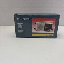 Vintage Lifelong AM/FM Radio With LCD Alarm Clock DE 269 With Manual New in Box