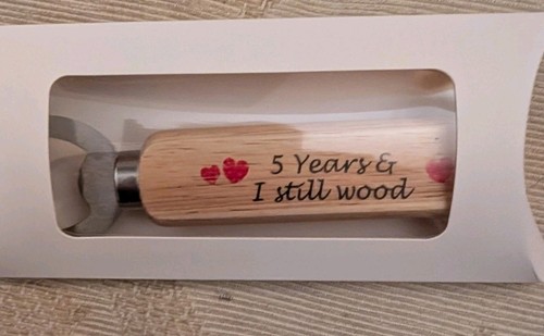 5th Wedding Anniversary Wooden Gift, Bottle Opener Personalised - Picture 3 of 8