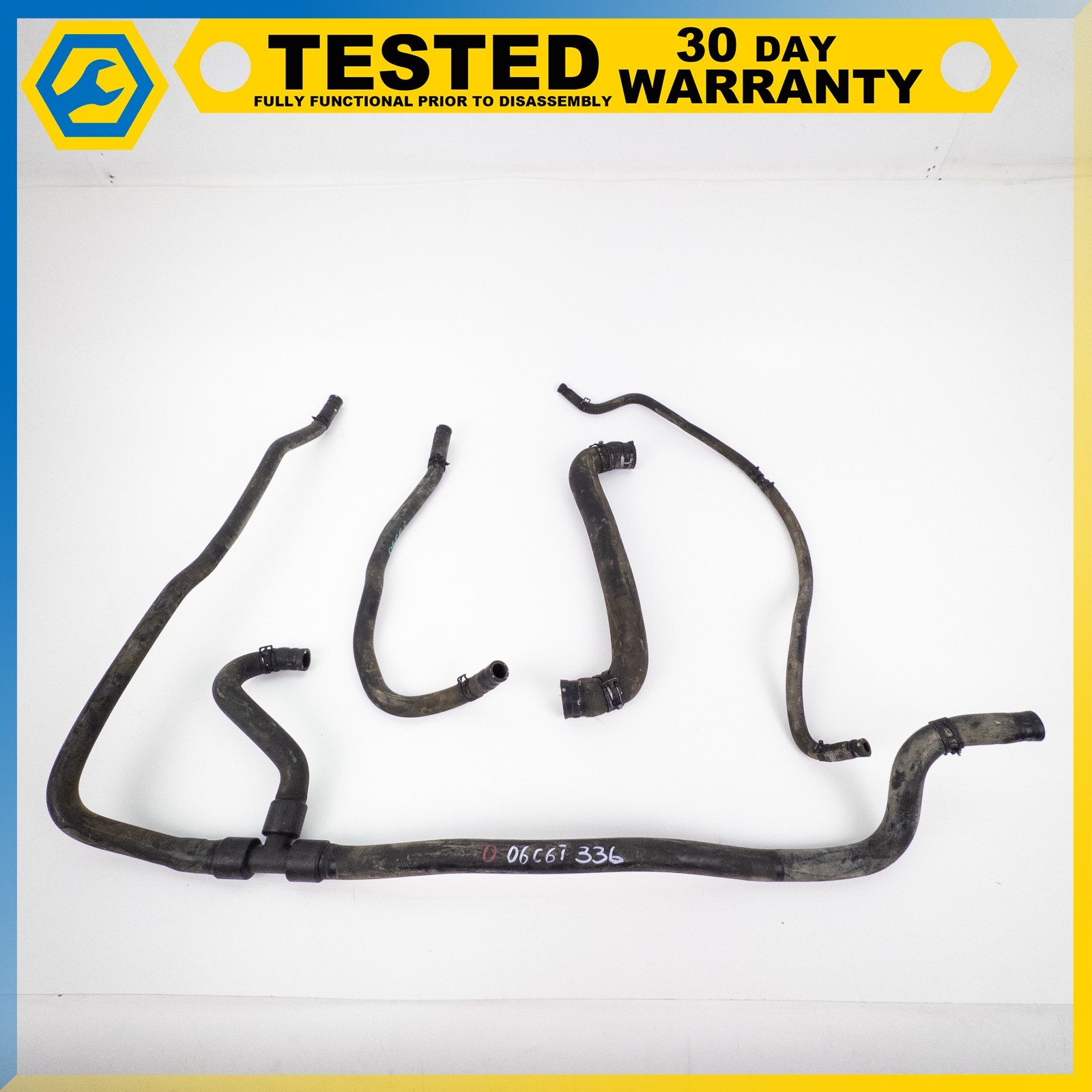 05-13 CHEVROLET CORVETTE C6 6.0L ENGINE RADIATOR COOLANT HEATER HOSE PIPE SET OE