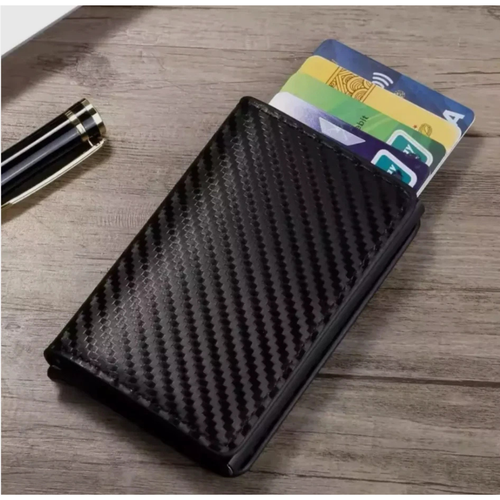 2x RFID Blocking Wallet Auto Pop up Credit Card Holder Money Clip Carbon Fibre - Picture 5 of 7